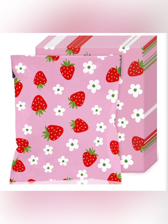 Other - Polymailers: (20) 10x13 Strawberries & Flowers